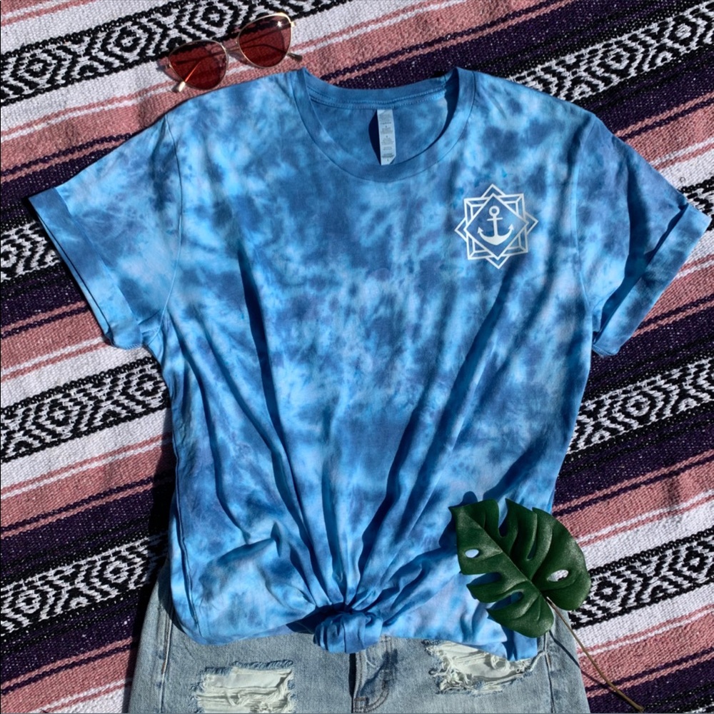 Anchor Tie Dye Handmade Shirt